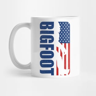 Bigfoot american flag Mug